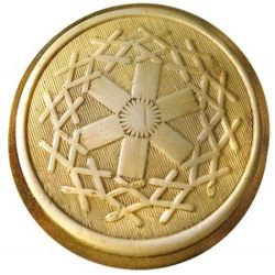 1-1 Face designs - Pattern - Radial design - French Ivory (1-1/2")